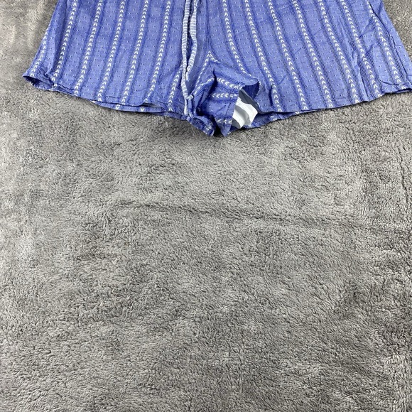 BCBGeneration Striped Shorts Womens Small Blue Drawstring Mid Rise - Picture 3 of 14